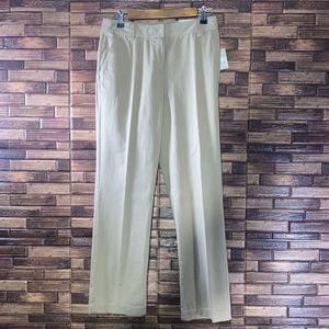 NWT Vtg 90’s Womens Liz Claiborne Audra Khaki Chino Straight Leg Pants 8 petite